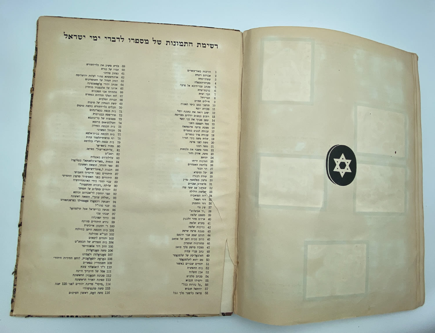 אלבומי מדבקות - אלבום תמונות לדברי ימי ישראל - שנות ה-30 פלשתינה - ארץ ישראל הוצאת האחים מספרו - בית חרושת ... - 1 27