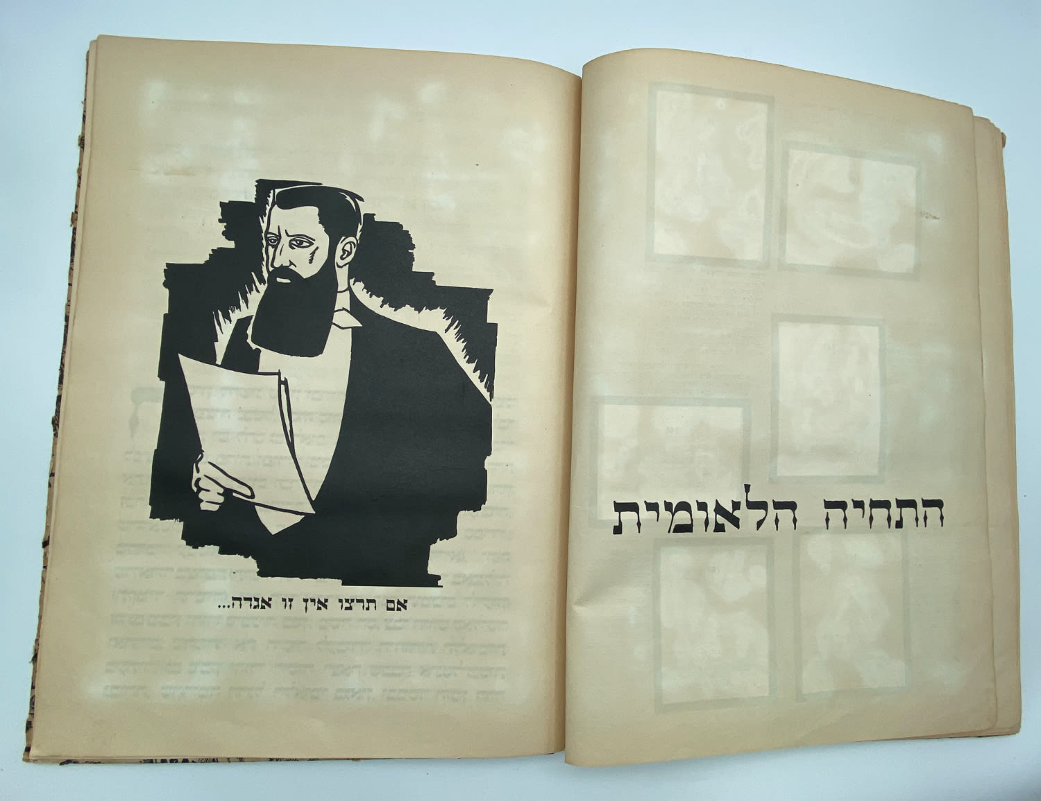 אלבומי מדבקות - אלבום תמונות לדברי ימי ישראל - שנות ה-30 פלשתינה - ארץ ישראל הוצאת האחים מספרו - בית חרושת ... - 1 20