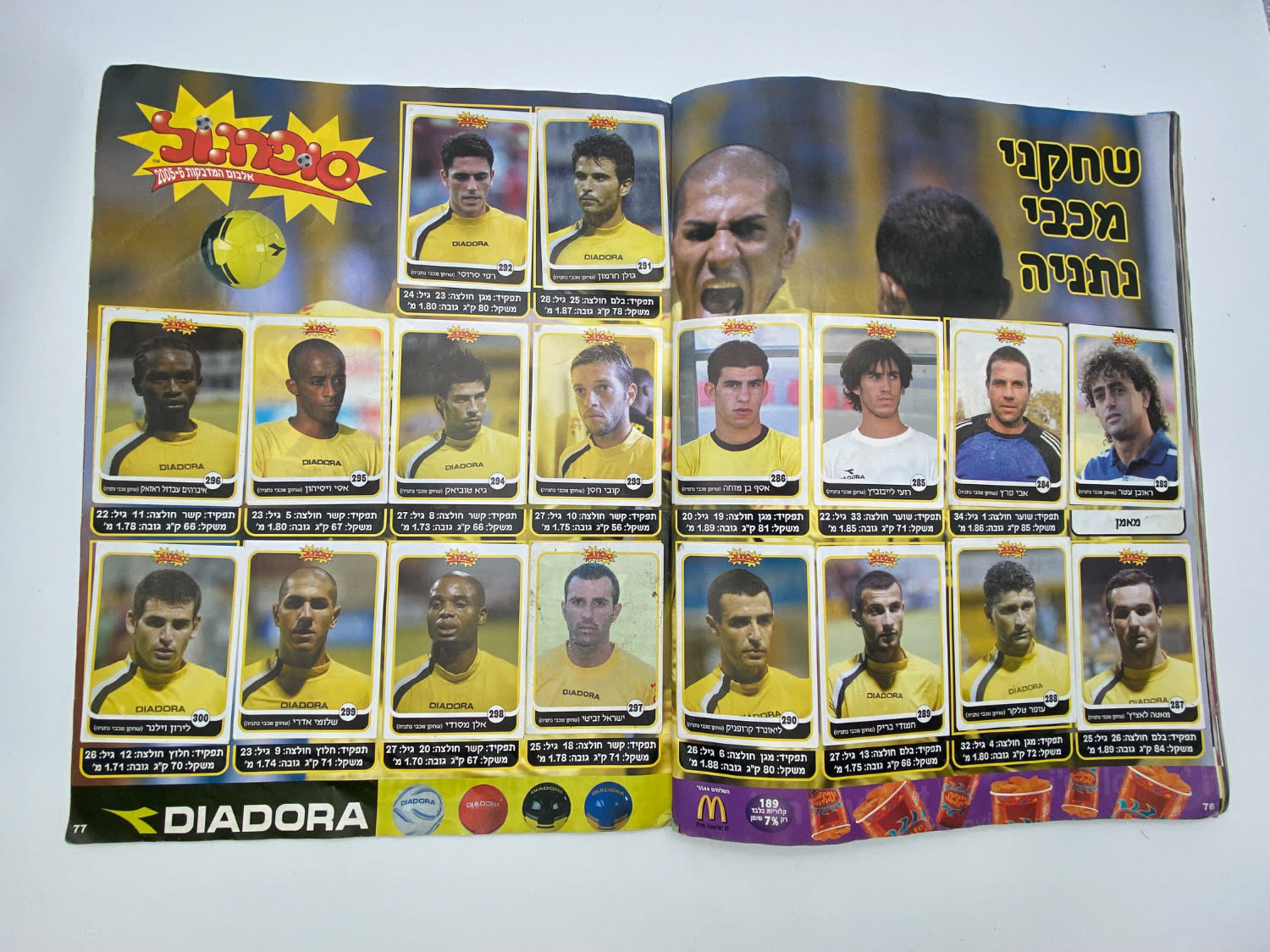 אלבומי מדבקות - אלבום סופרגול 2005-2006, עמוד שדרה של הכריכה פגום, מלא חלקית
סוּפרגוֹל הוא שמו של ... - 1 31