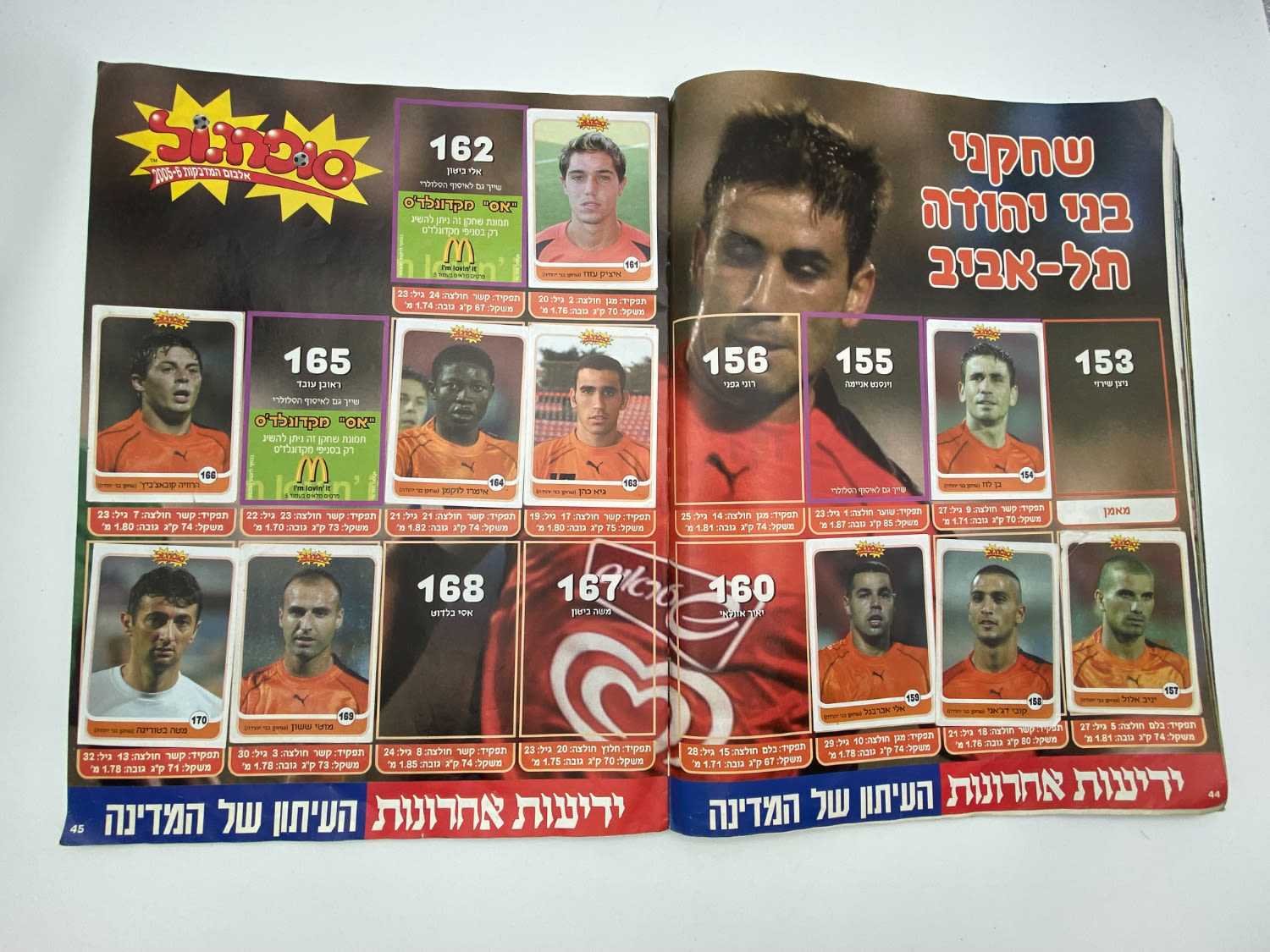 אלבומי מדבקות - אלבום סופרגול 2005-2006, עמוד שדרה של הכריכה פגום, מלא חלקית
סוּפרגוֹל הוא שמו של ... - 1 16