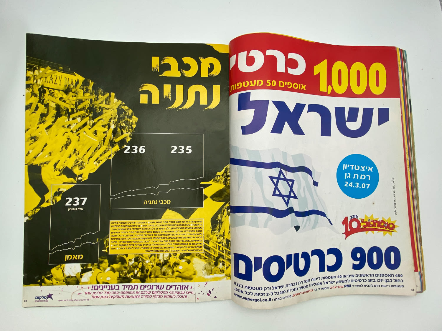 אלבומי מדבקות - אלבום סופרגול 2006-2007, אלבום העשור, מלא חלקית, נמצאים גם קלפים אסים של ידיעות (נגזרו ... - 1 20