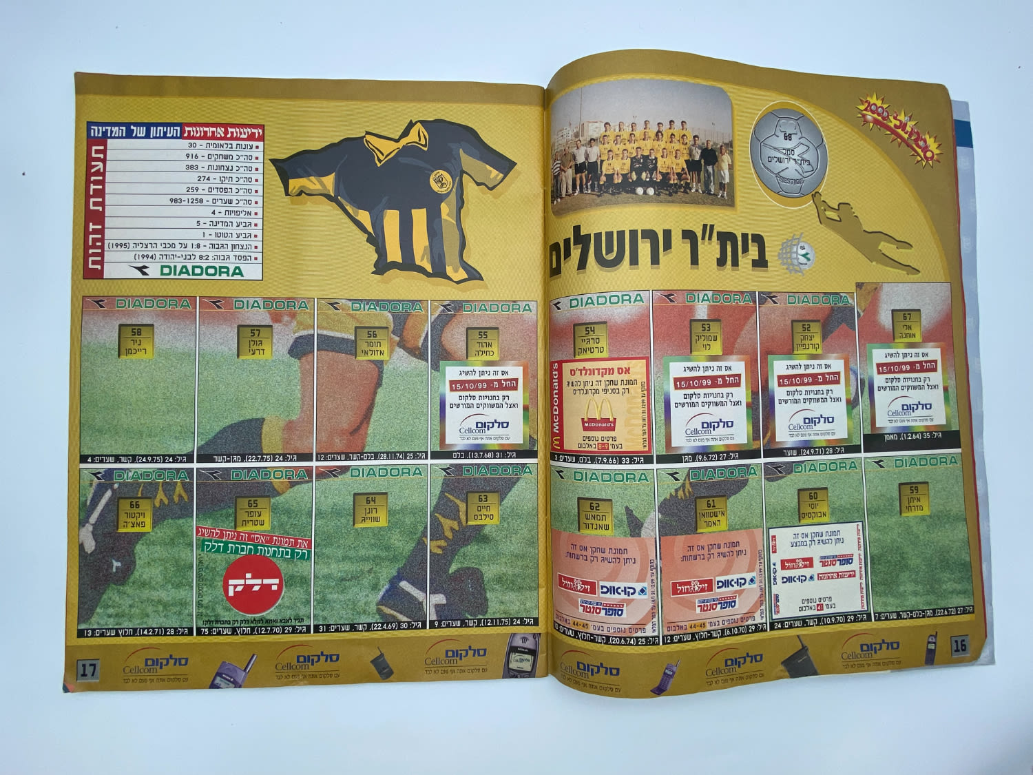 אלבומי מדבקות - אלבום סופרגול 2000, אלבום המילניום - ריק, מצב טוב מאוד
סוּפרגוֹל הוא שמו של אלבום ... - 1 42