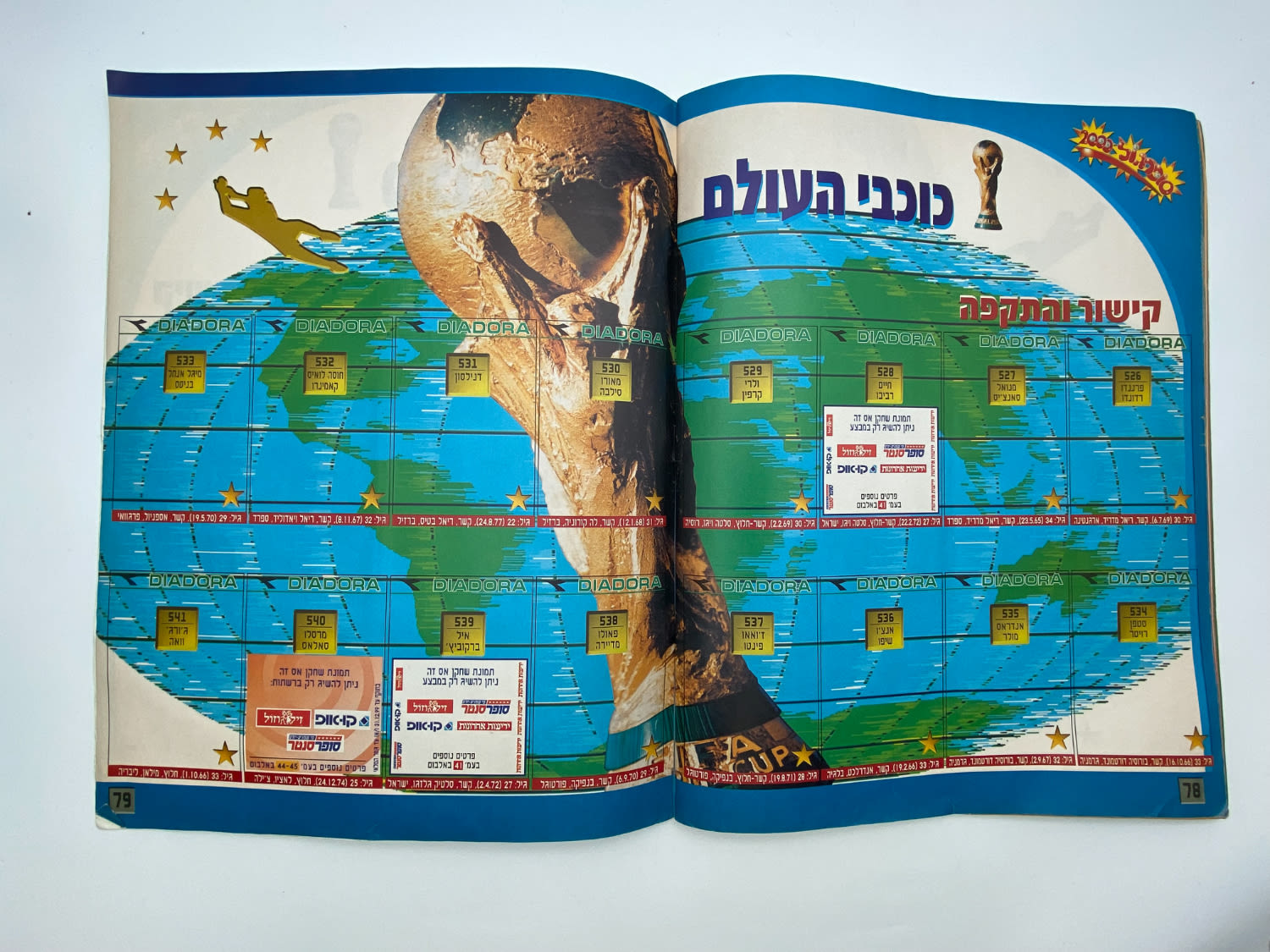 אלבומי מדבקות - אלבום סופרגול 2000, אלבום המילניום - ריק, מצב טוב מאוד
סוּפרגוֹל הוא שמו של אלבום ... - 1 34