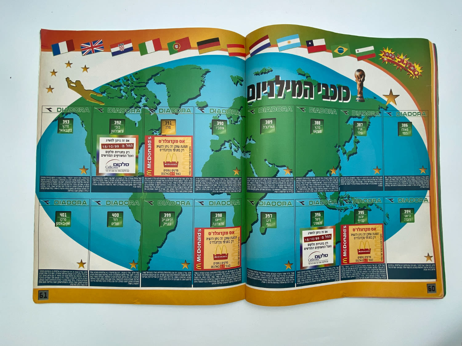 אלבומי מדבקות - אלבום סופרגול 2000, אלבום המילניום - ריק, מצב טוב מאוד
סוּפרגוֹל הוא שמו של אלבום ... - 1 24
