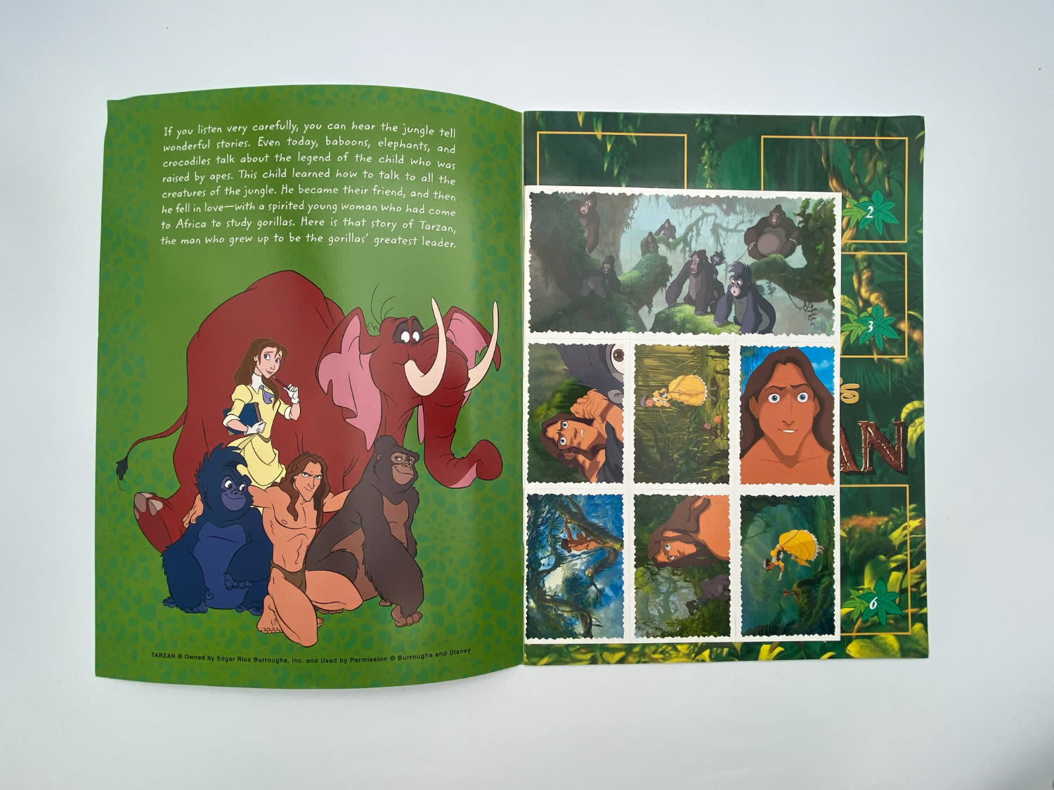 אלבומי מדבקות - מקבץ 4 אלבומי מדבקות טרזן, "Tarzan", אנגלית - ריק אך עם עוד 18 מדבקות מצורפות
טרזן ... - 1 14
