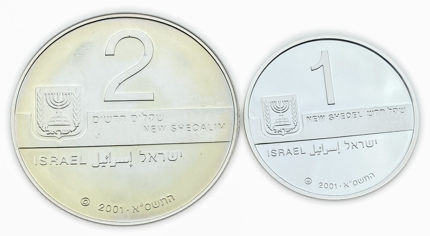 Israel - Two coins, Music 2001 - Silver 925, 14.4g, 28.8g, 30mm, 38.7mm
First in the Artists of ... - 1 0