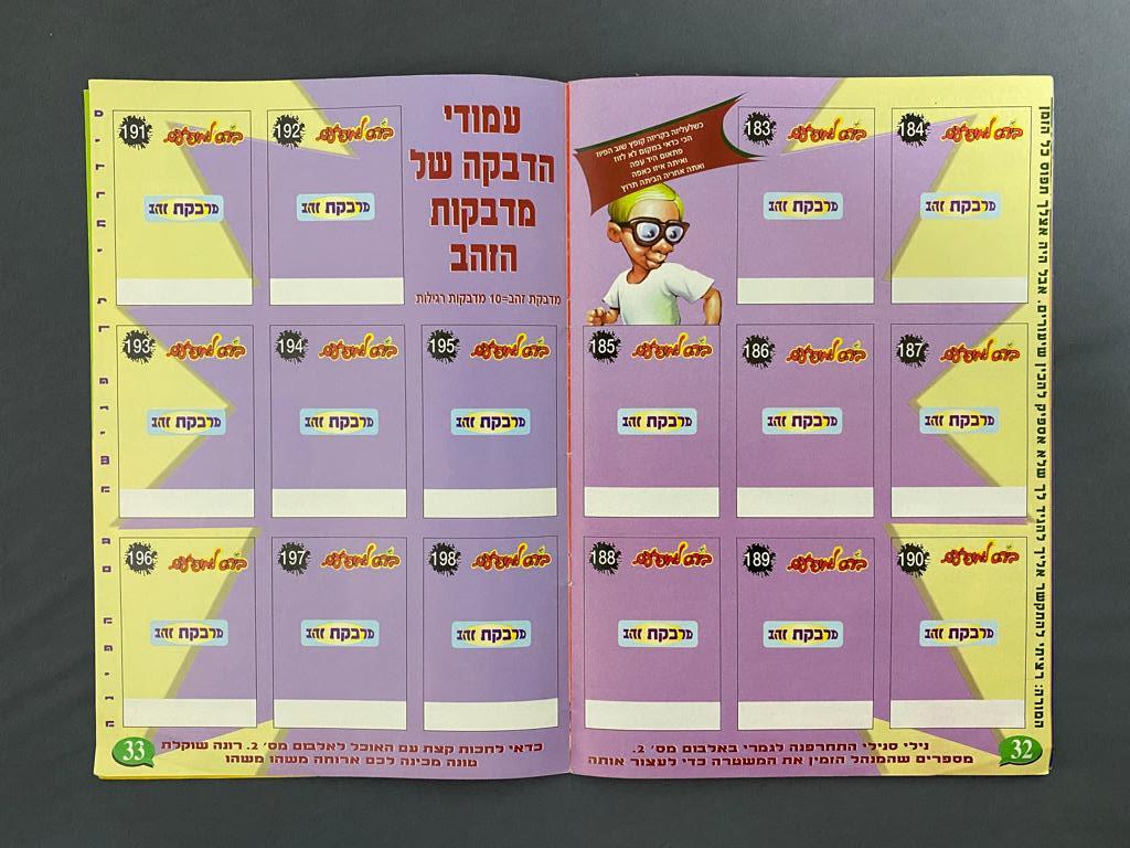 אלבומי מדבקות - אלבום מדבקות בית ספר (בי"ס) למופרעים - אלבום קשה להשגה - מצב טוב מאוד
בעקבות הצלחת ... - 1 15