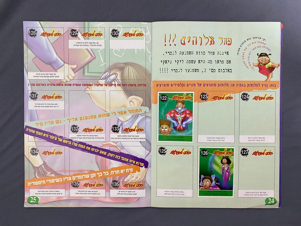 אלבומי מדבקות - אלבום מדבקות בית ספר (בי"ס) למופרעים - אלבום קשה להשגה - מצב טוב מאוד
בעקבות הצלחת ... - 1 11