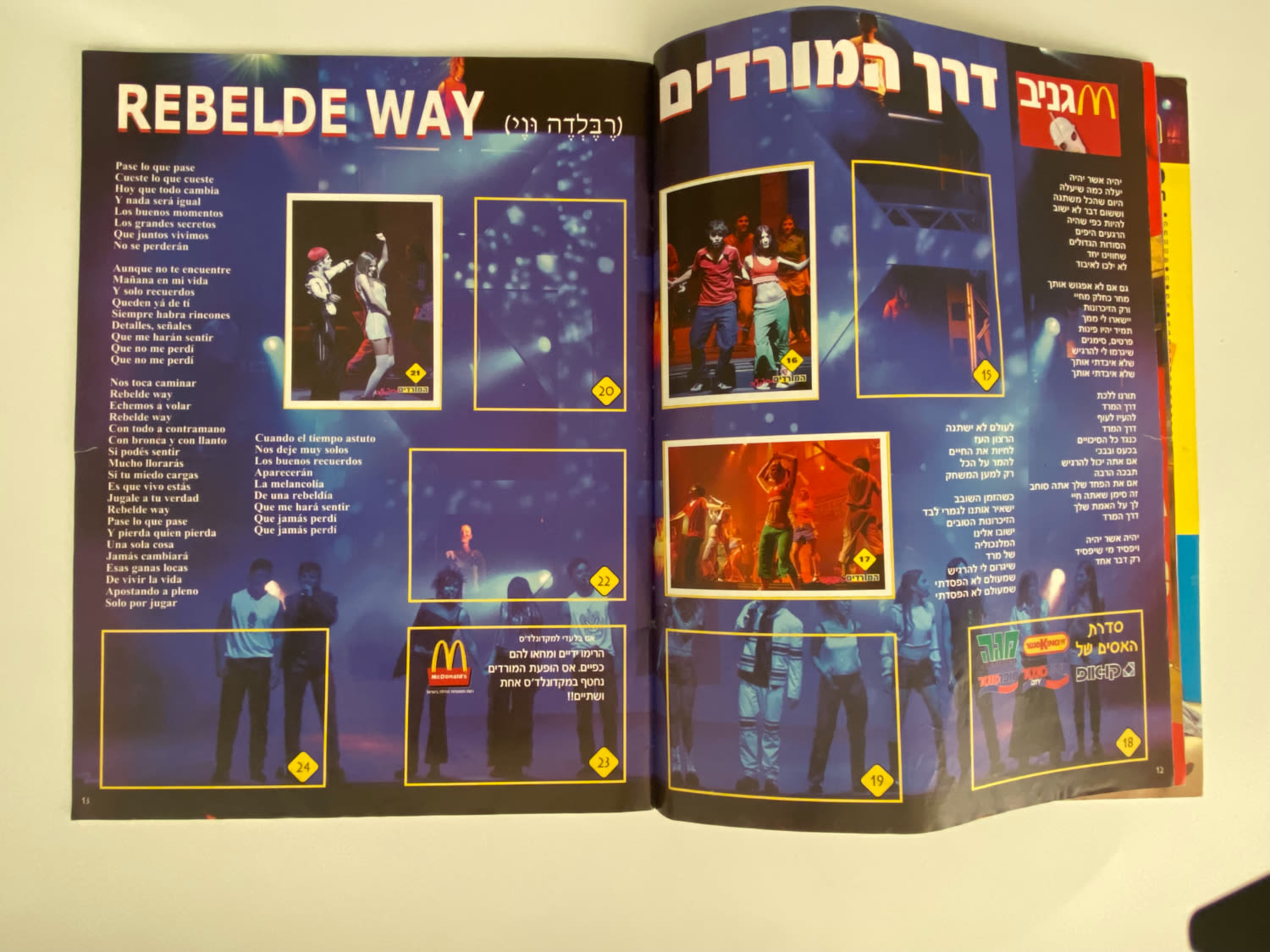 אלבומי מדבקות - אלבום המורדים בישראל, אלבום ההופעה
"המורדים", (בספרדית: Rebelde Way, "דרך המורדים") ... - 1 6