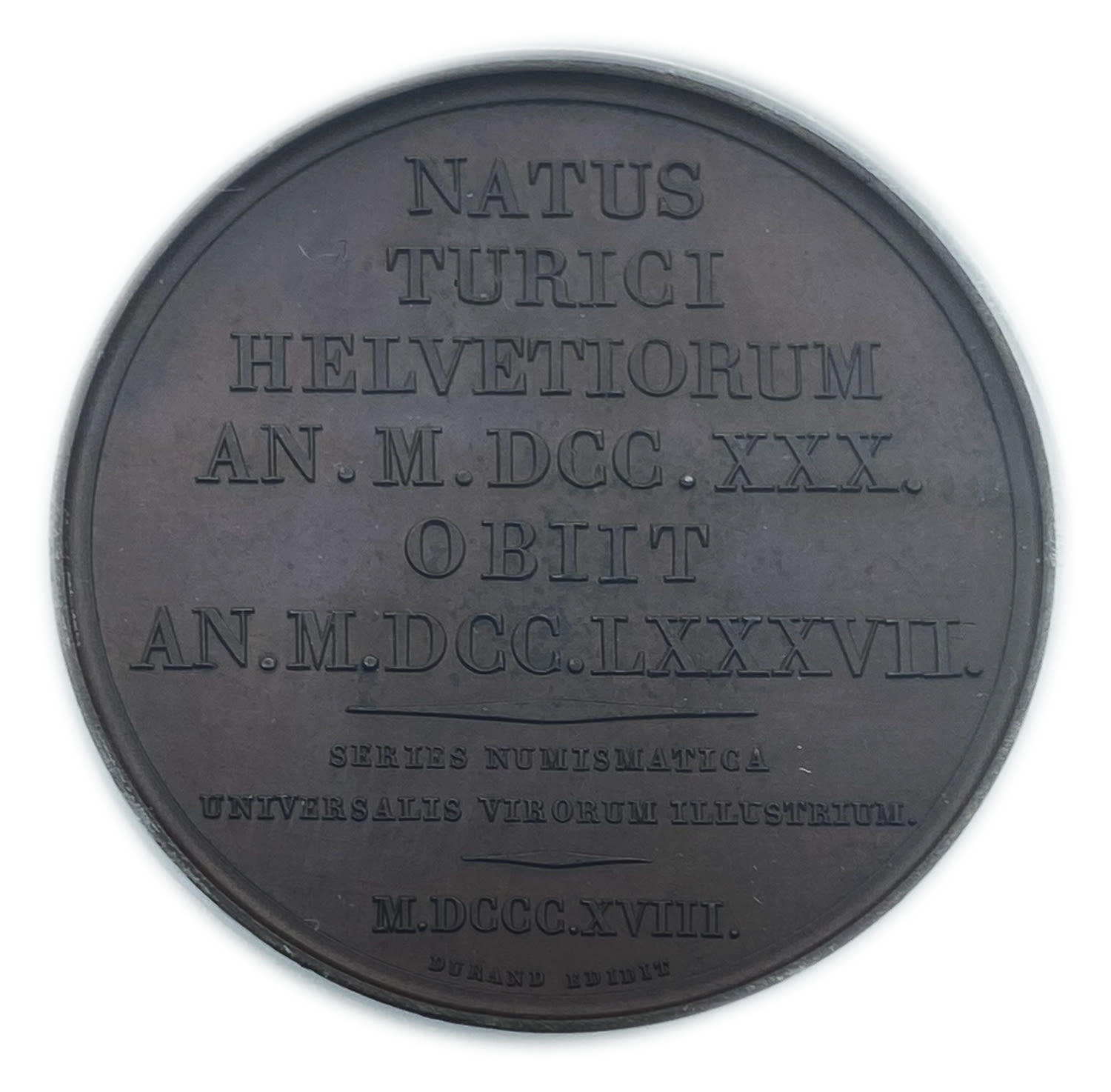 France - Sholomon Genser medal - PCGS SP64.
was a Swiss painter, graphic artist, government ... - 1 1