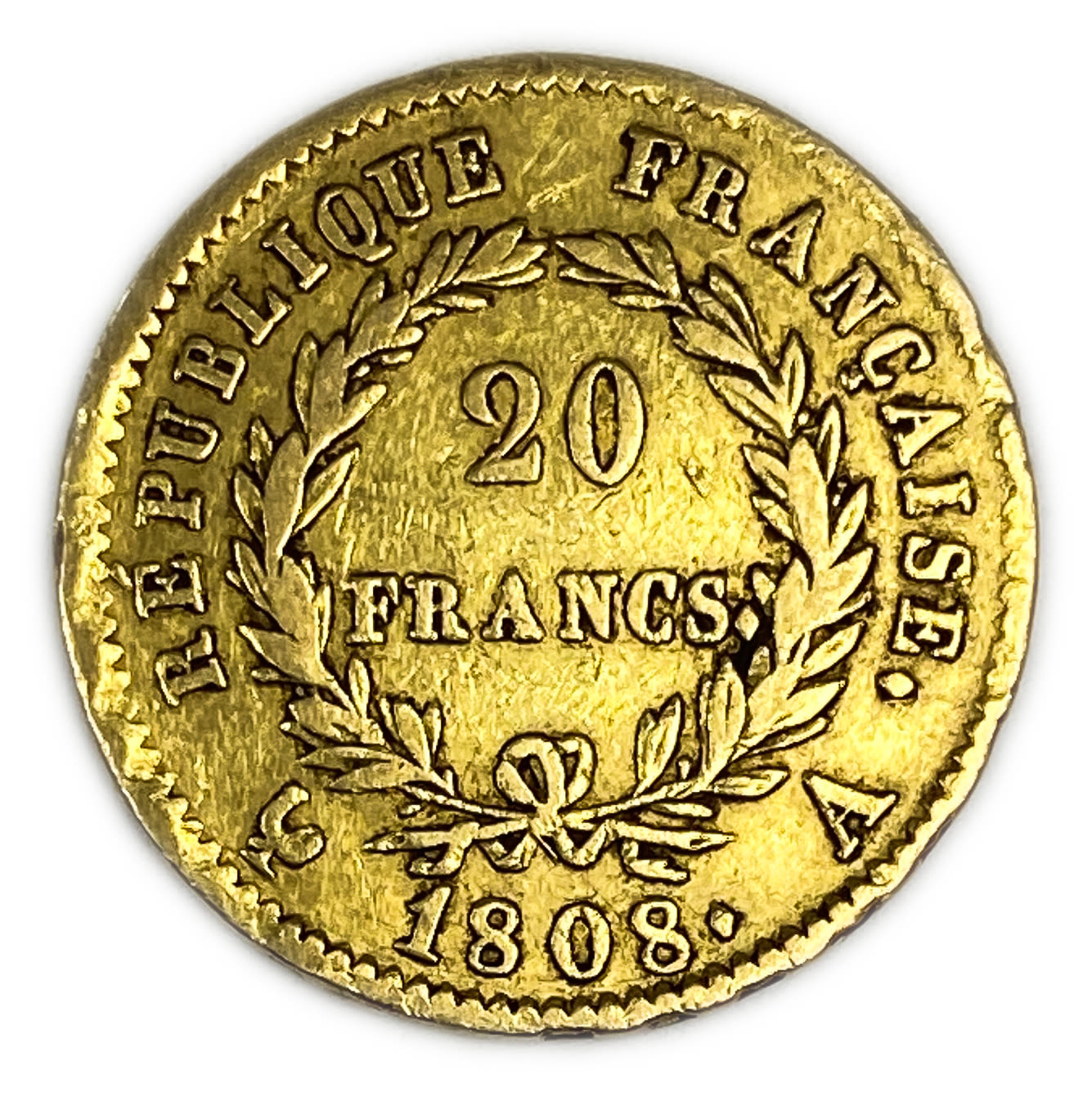 France - 20 Francs 1808 - Napoleon I - Gold 900, 6.4g, 21mm
Only 10% fees + VAT on this item ... - 1 1