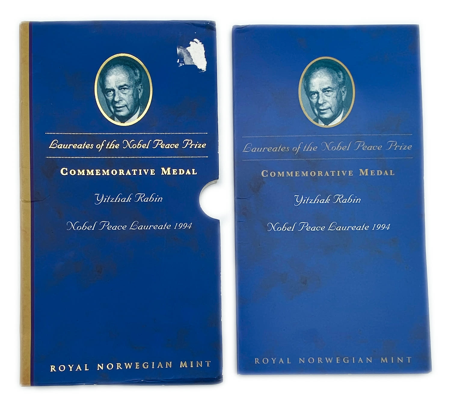 Norway - Memorial Medal in Honor of Nobel Laureate of Former Prime Minister Yitzhak Rabin 1994 - 925 silver, 1 ... - 1 0