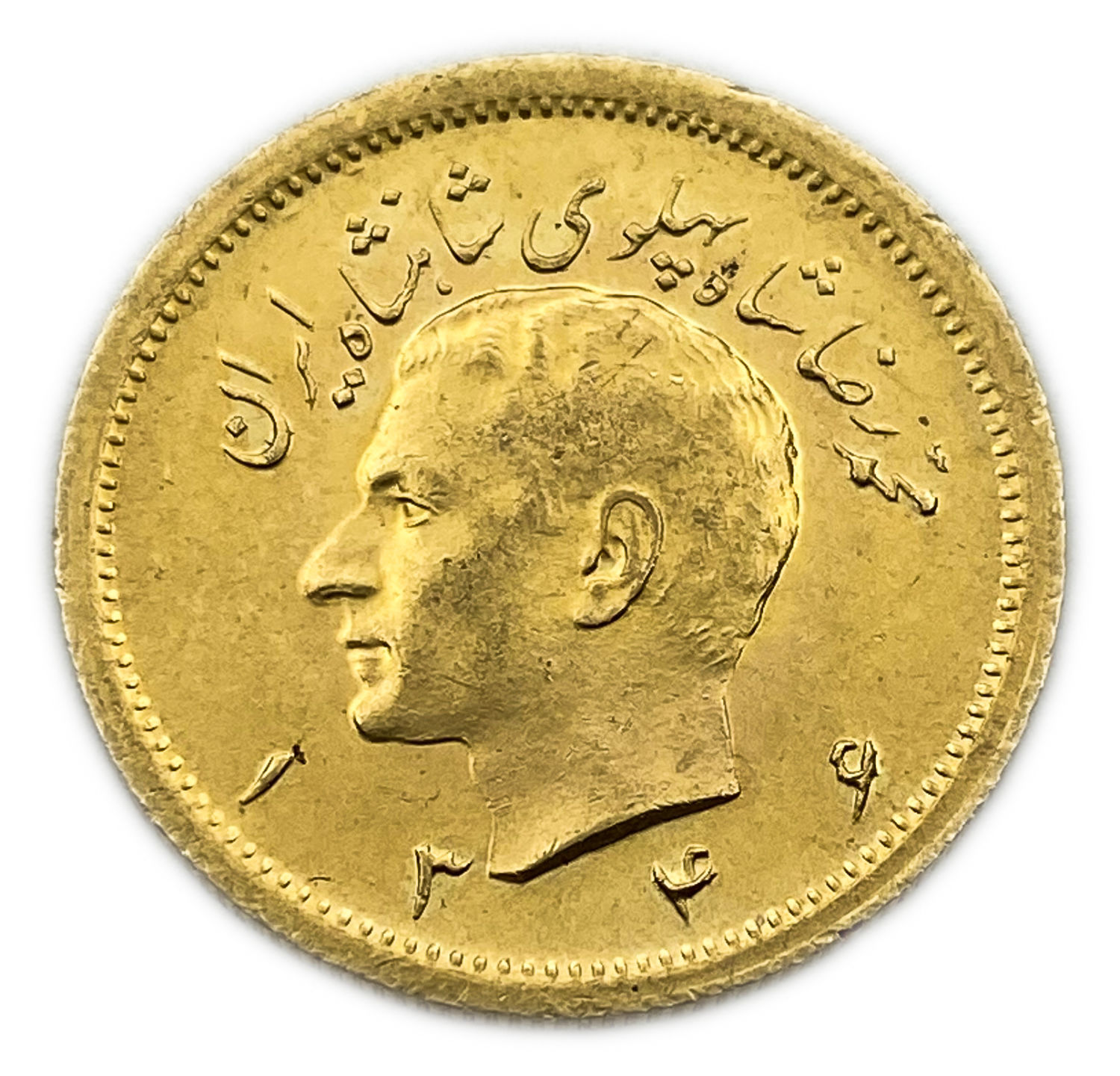 Iran / Paras - 1 Pahlavi 1970 (AH 1349) - Gold 900, 8.13, 22.5mm - Mohammad Rezā Pahlavī
Only 10% ...