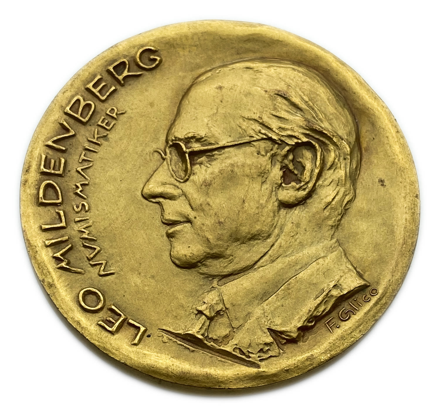 Judaica / Zionism - Medal to mark the 70th anniversary of the birth of the numismatist Leo Mildenberg - 1983