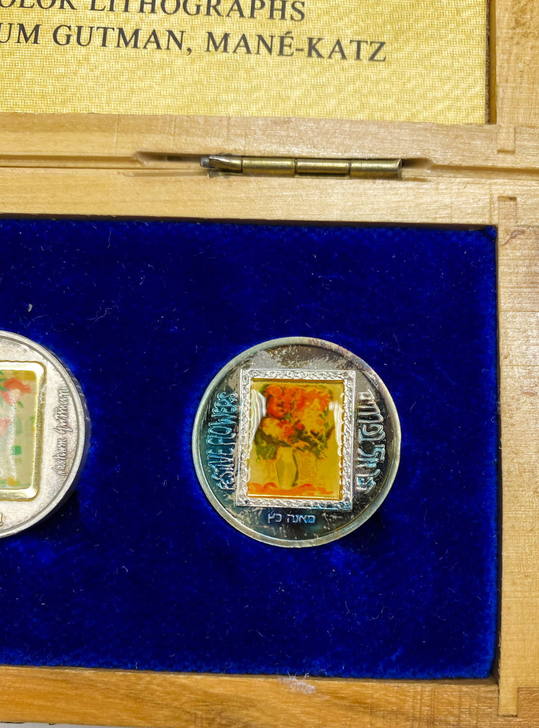 Israel - A series of state art medals with original lithographs - Artists: Castel, Gutman, Mana-Katz - Silver 999, 10 g - 1 3