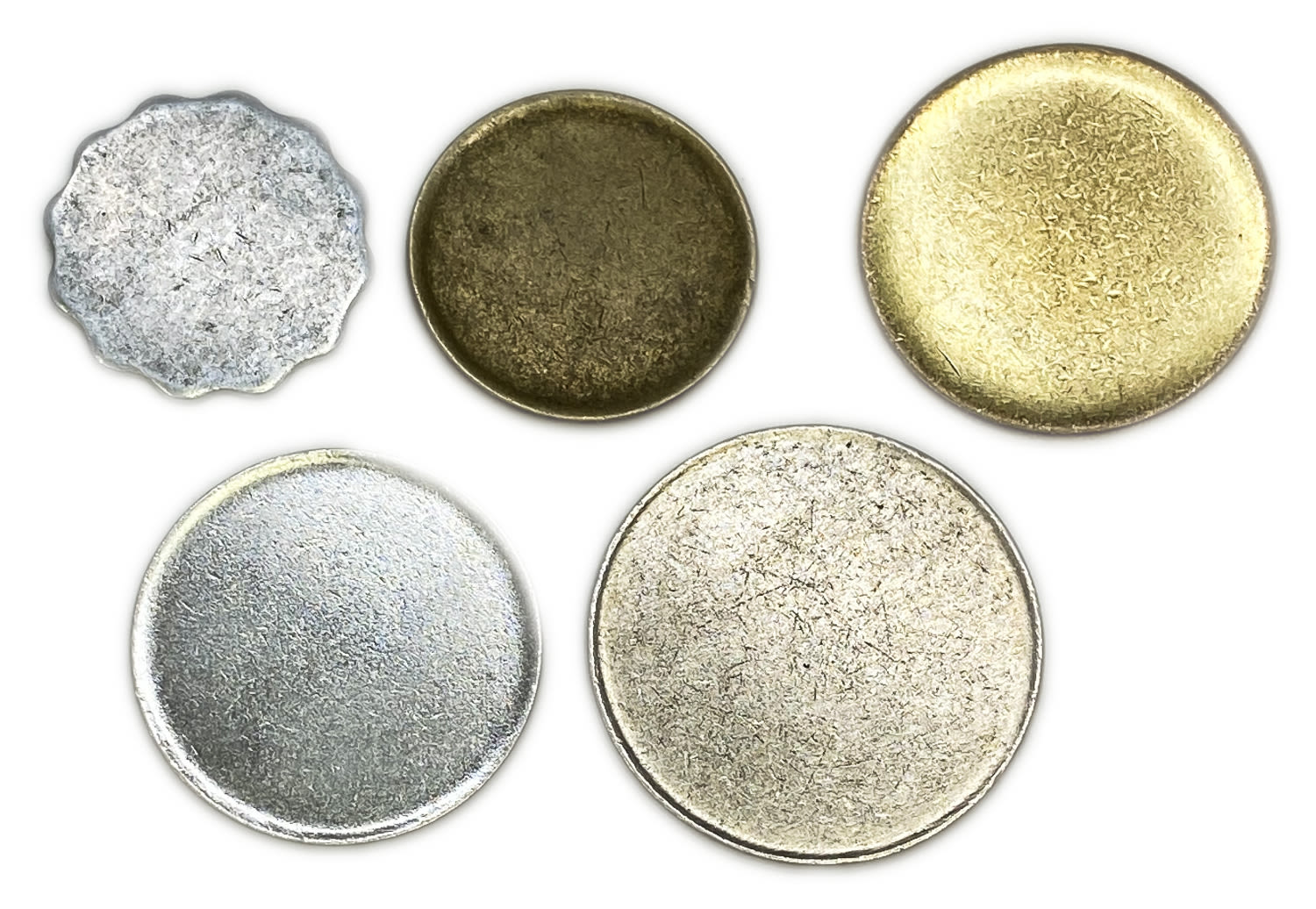 Israel - Lot of 5 token of coins from the Agoraand Lira period - 1 Agora, 5 Agorot, 10 Agorot, 1/2 Lira, Lira - the ... - 1 1
