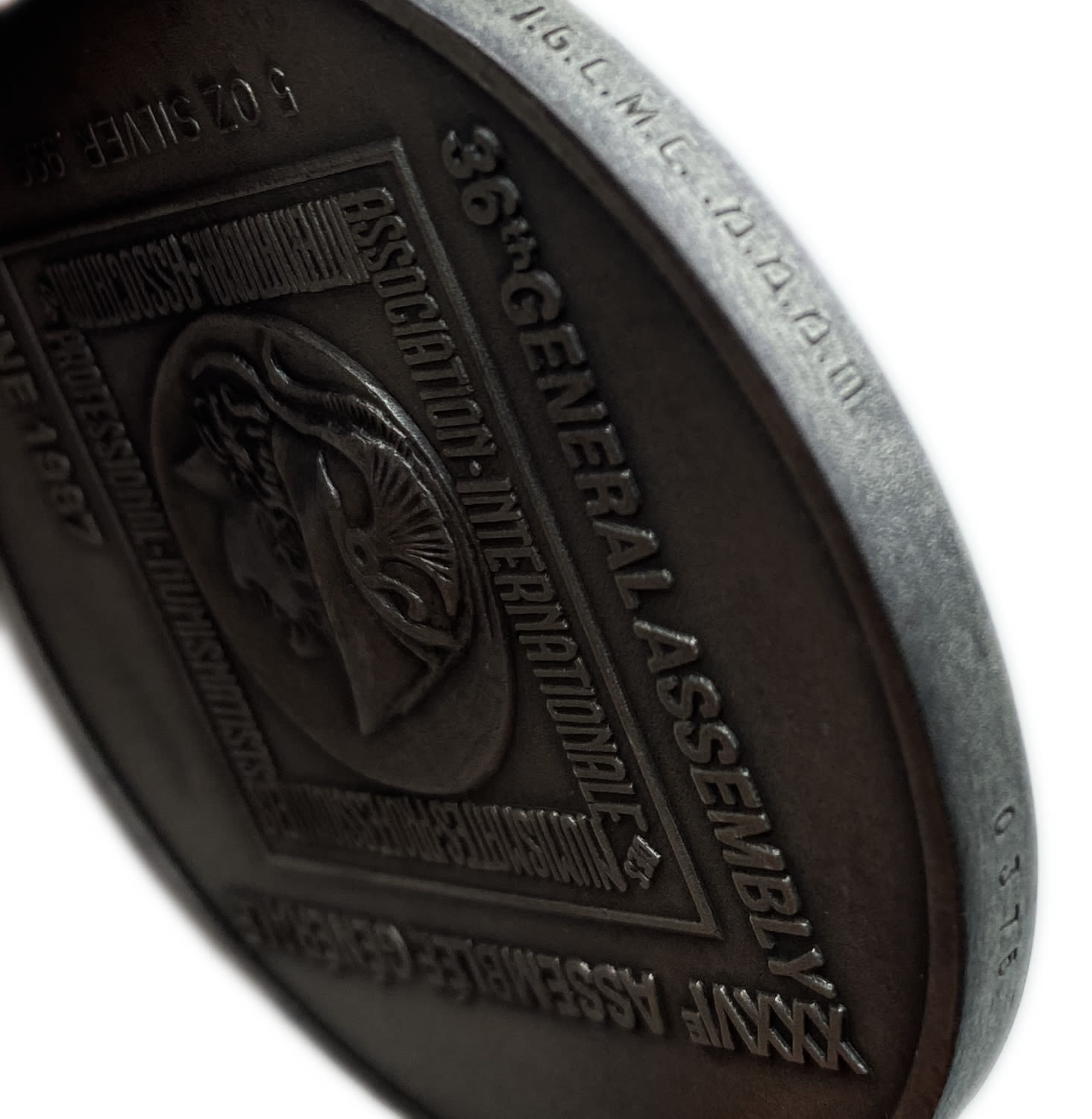 Israel - Medal, Numismatic Conference 36 Haifa Jerusalem 1987 - Silver 999, 155 g, 65 mm
The ... - 1 3