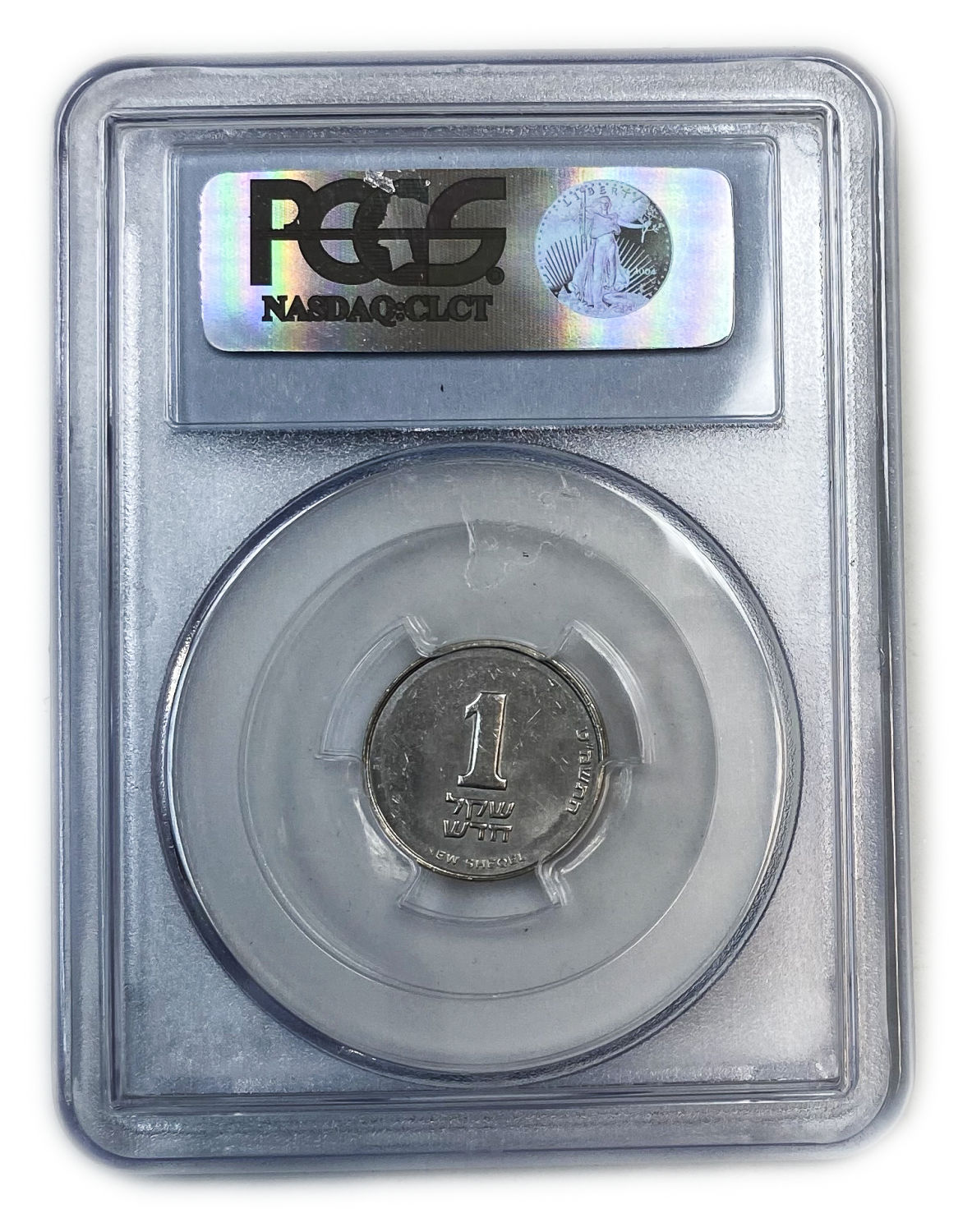 Israel - 1 Sheqel 1989 - Minting Error - Minted without the word "Israel" in 3 langauges
Face: The ... - 1 3