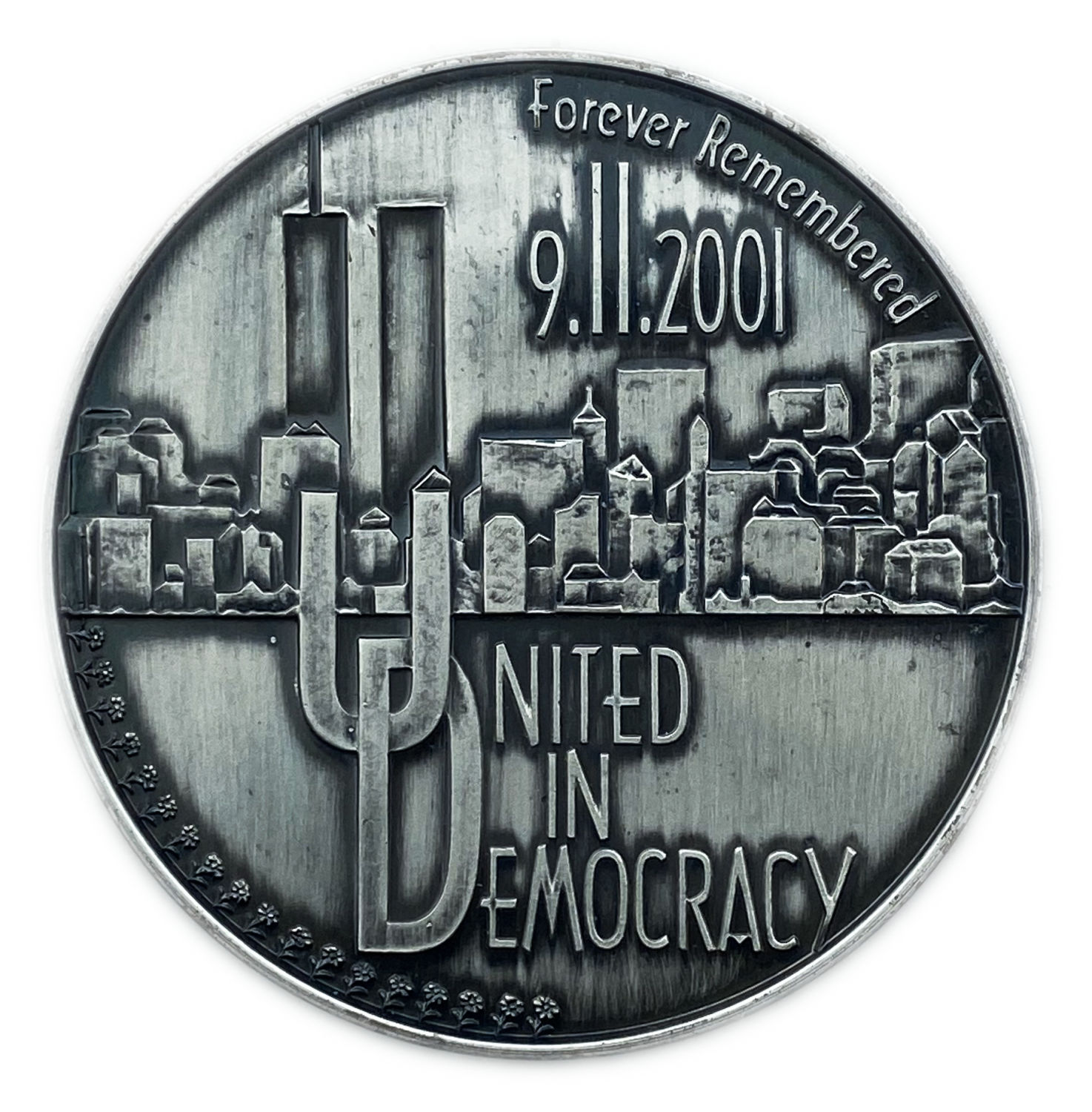 Israel - The Twin Towers 2001 - Silver 925, 62g, 50mm
Official Israel Memorial Medal, 2001/5761 ... - 1 0