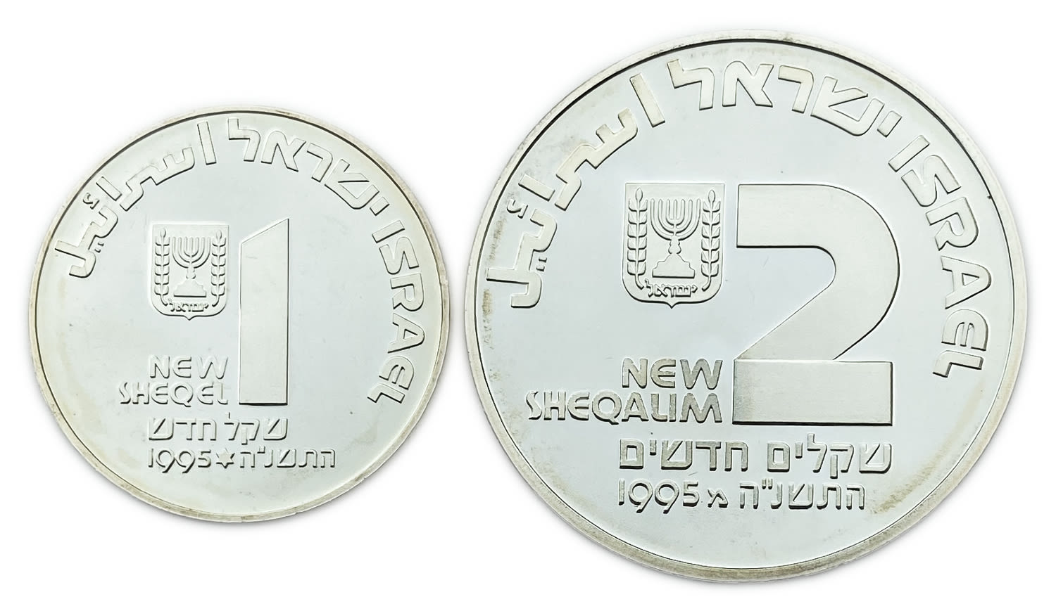 Israel - Pair coins of Medicine in Israel 1995 - Silver 925, 14.4g, 28.8g, 30mm, 38.7mm
From the dawn ... - 1 0