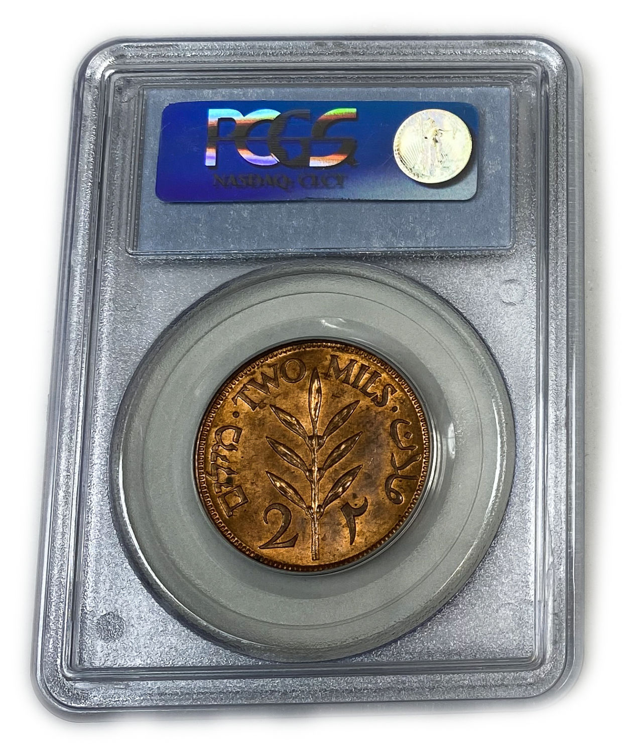 Palestine - 2 Mils 1927 - PCGS 64 RD
MIL, was the ... - 1 3