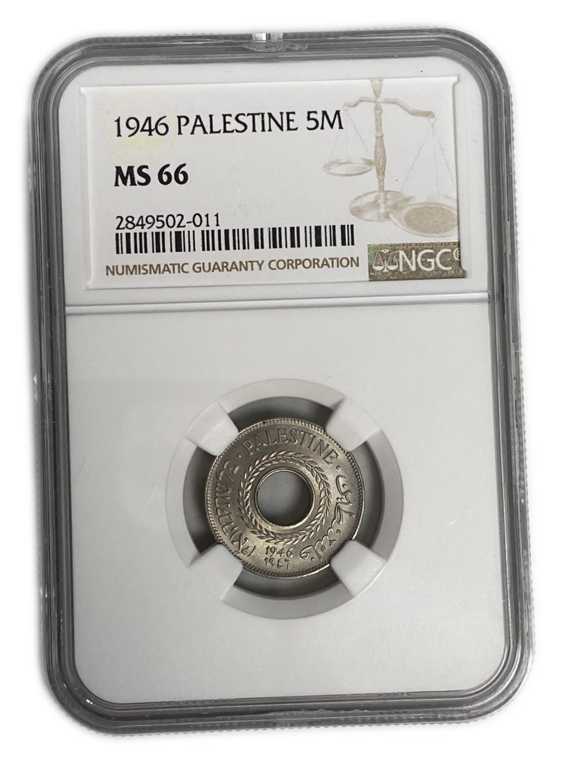 Palestine - 5 Mils 1946 - NGC 66
MIL, was the Hebrew name of the coin that was legal in Israel ... - 1 2