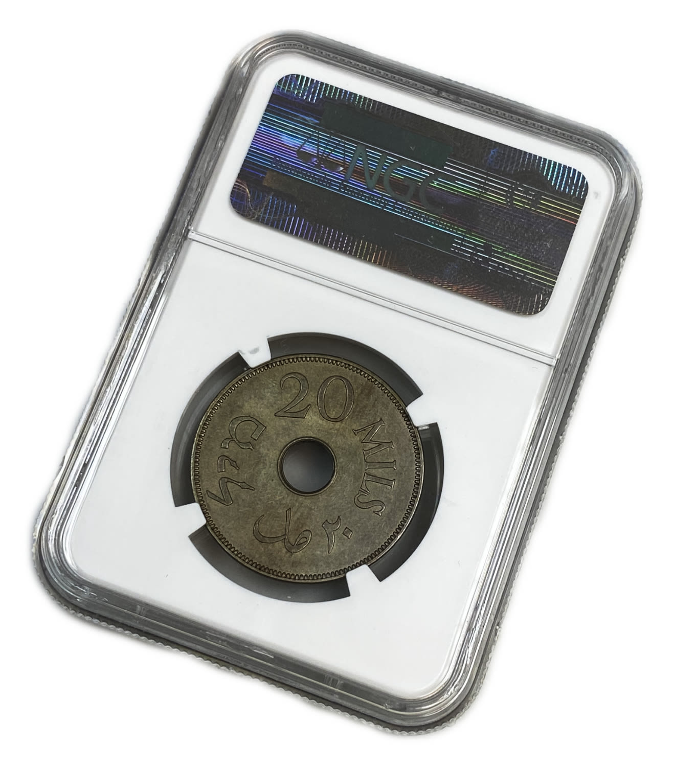 Palestine - 20 Mils 1935 - NGC MS 63 - Rare
MIL, was the Hebrew name of the coin that was legal in ... - 1 3
