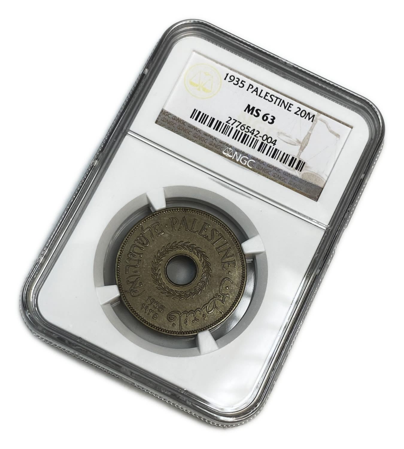 Palestine - 20 Mils 1935 - NGC MS 63 - Rare
MIL, was the Hebrew name of the coin that was legal in ... - 1 2