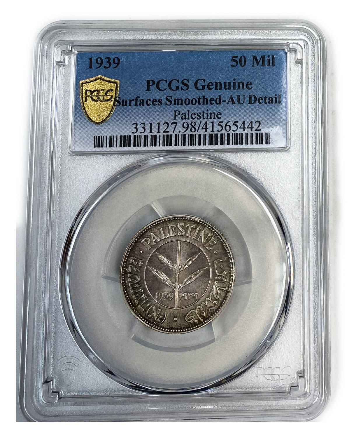 Palestine - 50 Mils 1939 - PCGS AU DETAILS
Mil was the Hebrew name of the coin that was legal in ... - 1 2