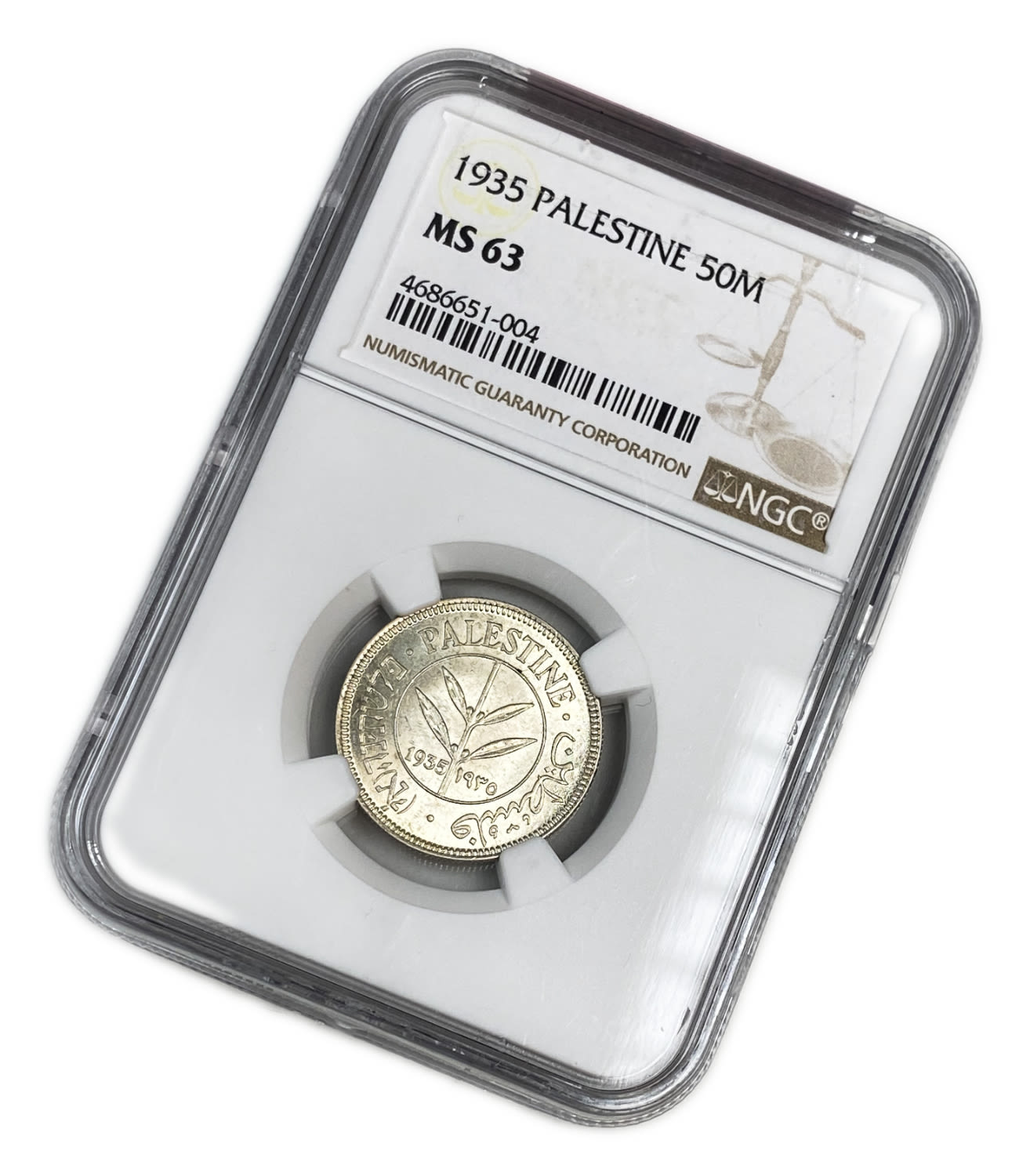 Palestine - 50 Mils 1935 - NGC MS 63
Mil was the Hebrew name of the coin that was legal in Israel ... - 1 2