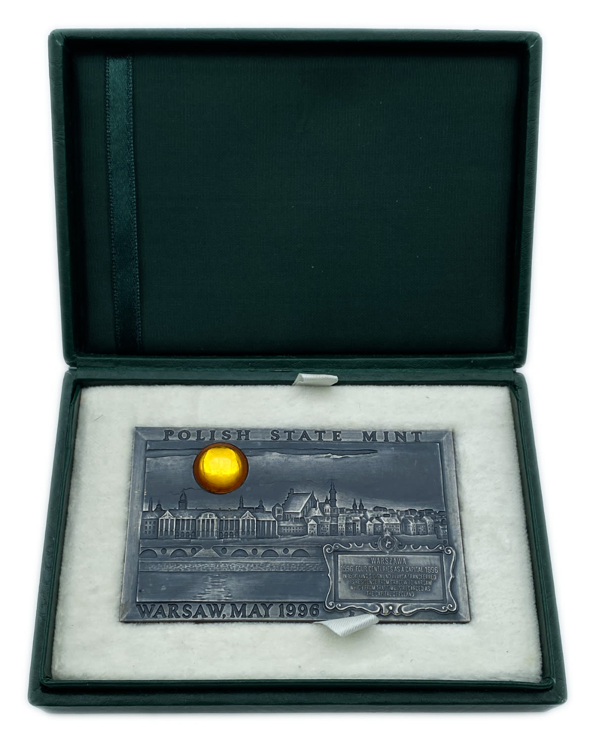 Poland - Mint directors conference 1996 - warsaw silver polish state mint - 161g, 55 X 90 mm - 1 0