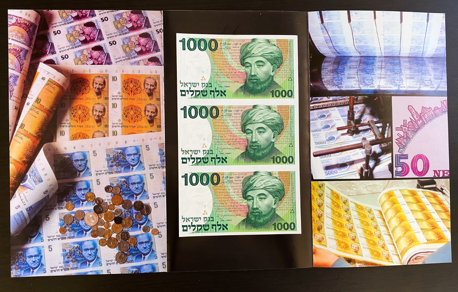 Israel - Sheet of 1000 Shekels 1983 - "Harav"
The shekel series replaced the Israeli pound and ... - 1 0