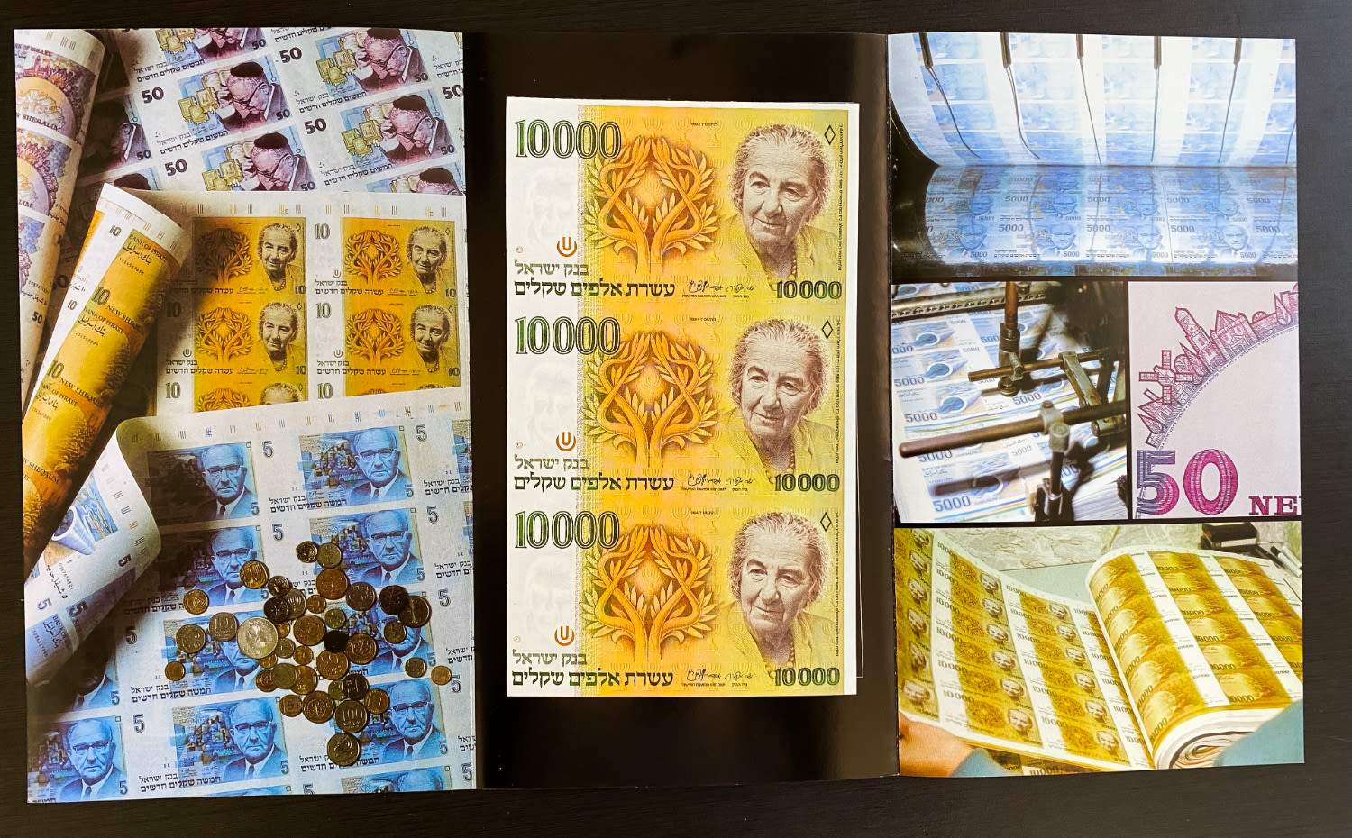 Israel - Sheet 10,000 Shekels 1984
The shekel series replaced the Israeli pound and includes nine ... - 1 0