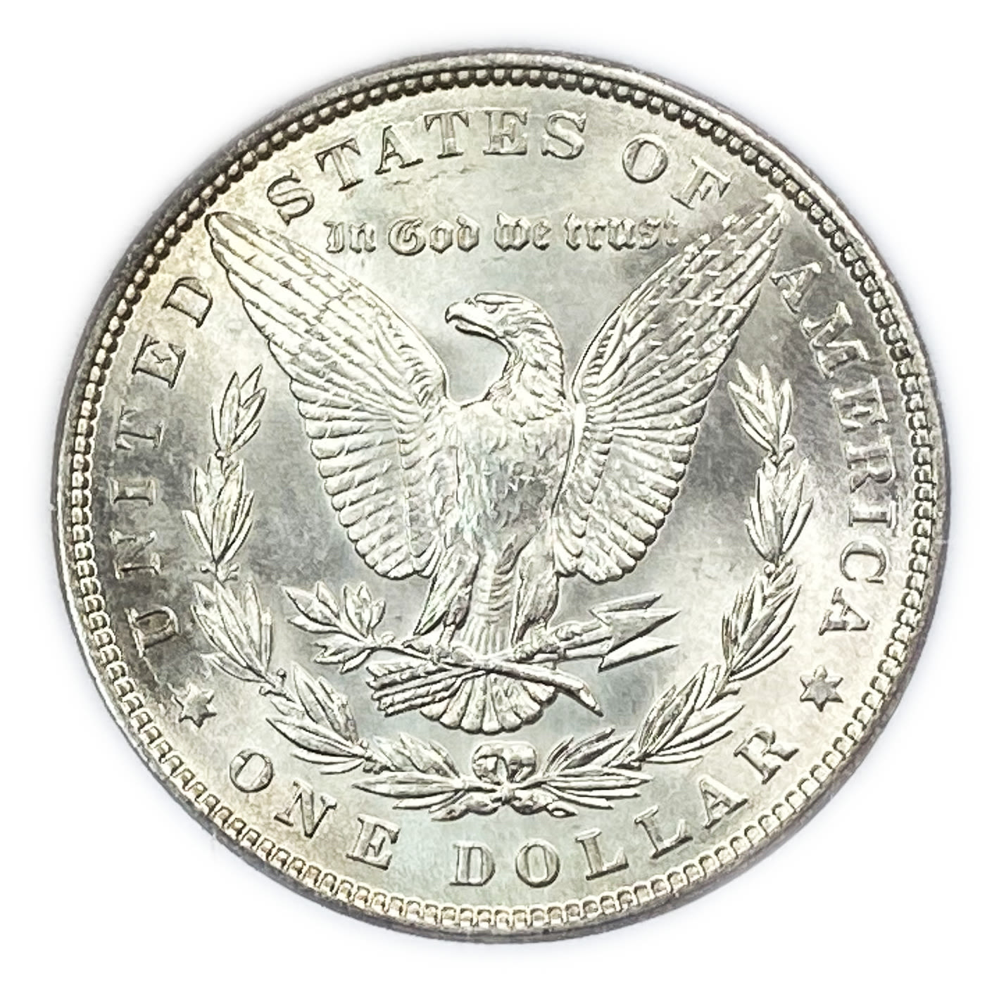 USA - Lot of 2 coins 1 Morgan Dollar 1887 - UNC - The source of the color of the ocins is unknowned - Silver ... - 1 4