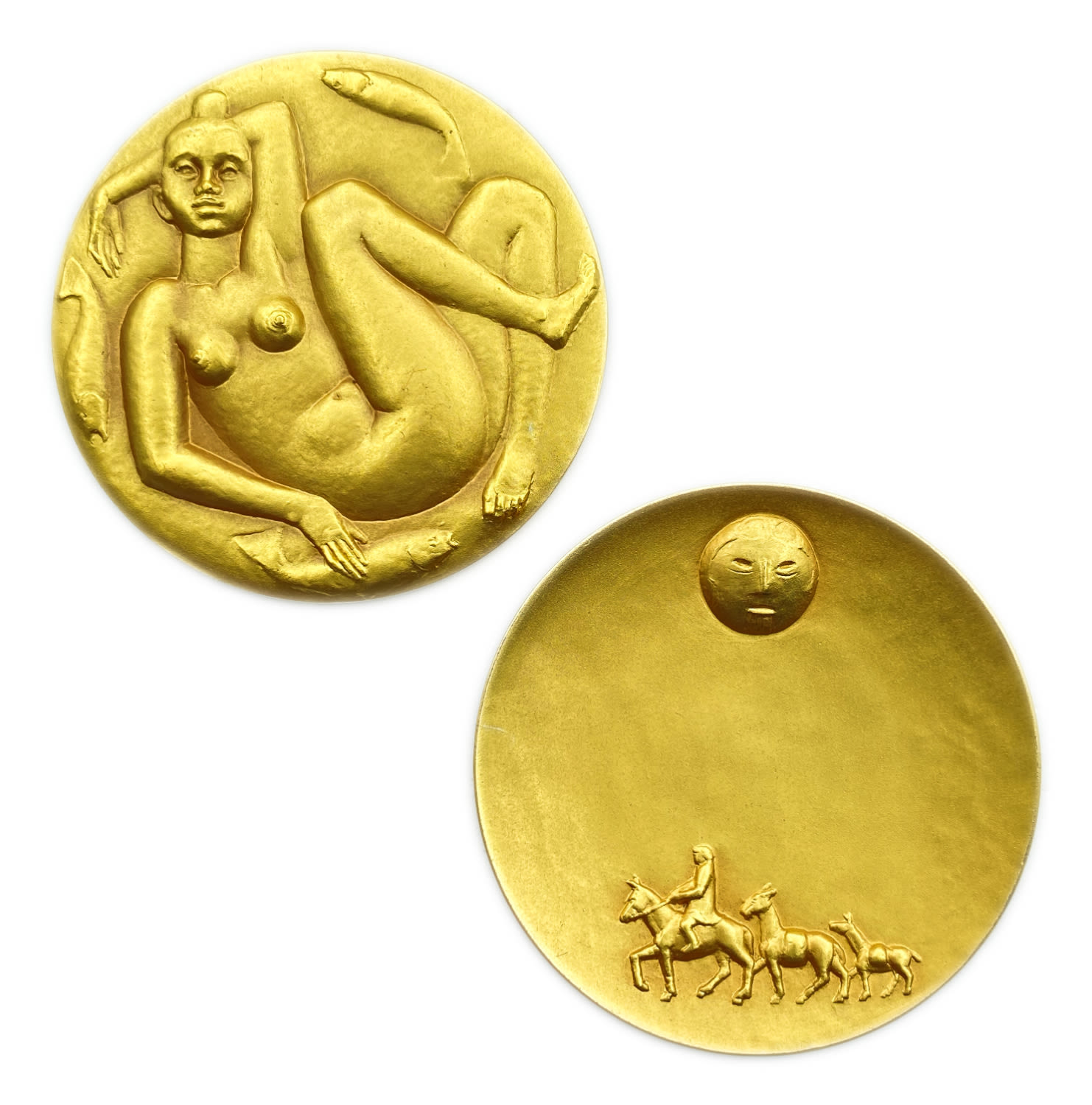 World - A pair of medals on the subject of explorers, Marco Polo, Vasco de Gama
Marco Polo was ... - 1 1