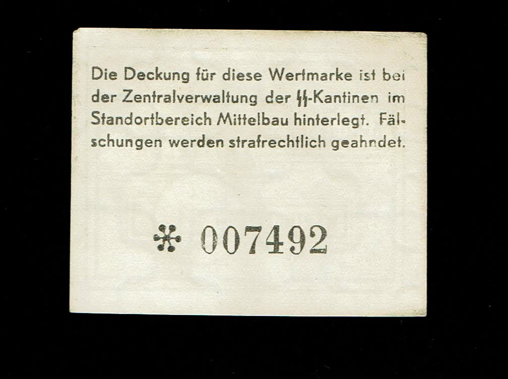 Holocaust concentration camps money - Germany - 0.01 reichsmark 1943 - XF
Mittelbau-Dora (also ... - 1 1