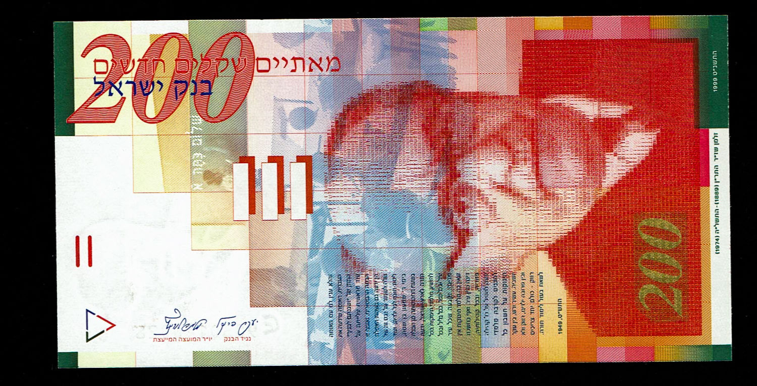 Israel - 200 Shekels 1999 - UNC
Front side: Portrait of Zalman Shazar; picture of pupils in an ... - 1 0