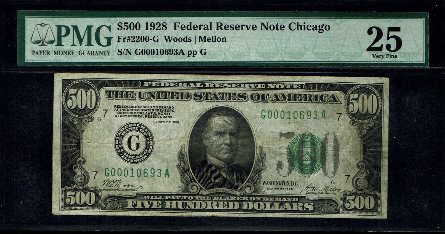 USA - 500 Dollars 1928 - PMG 25
The dollar (or US dollar, also known as the US dollar or US dollar) ... - 1 0