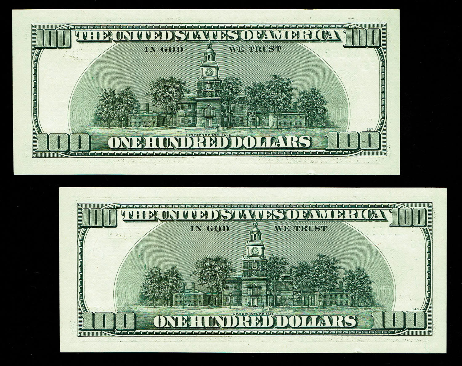 USA - Pair of 2 banknotes of 100 Dollars 2006 - Consecutive serial number - UNC
The dollar (or US ... - 1 1