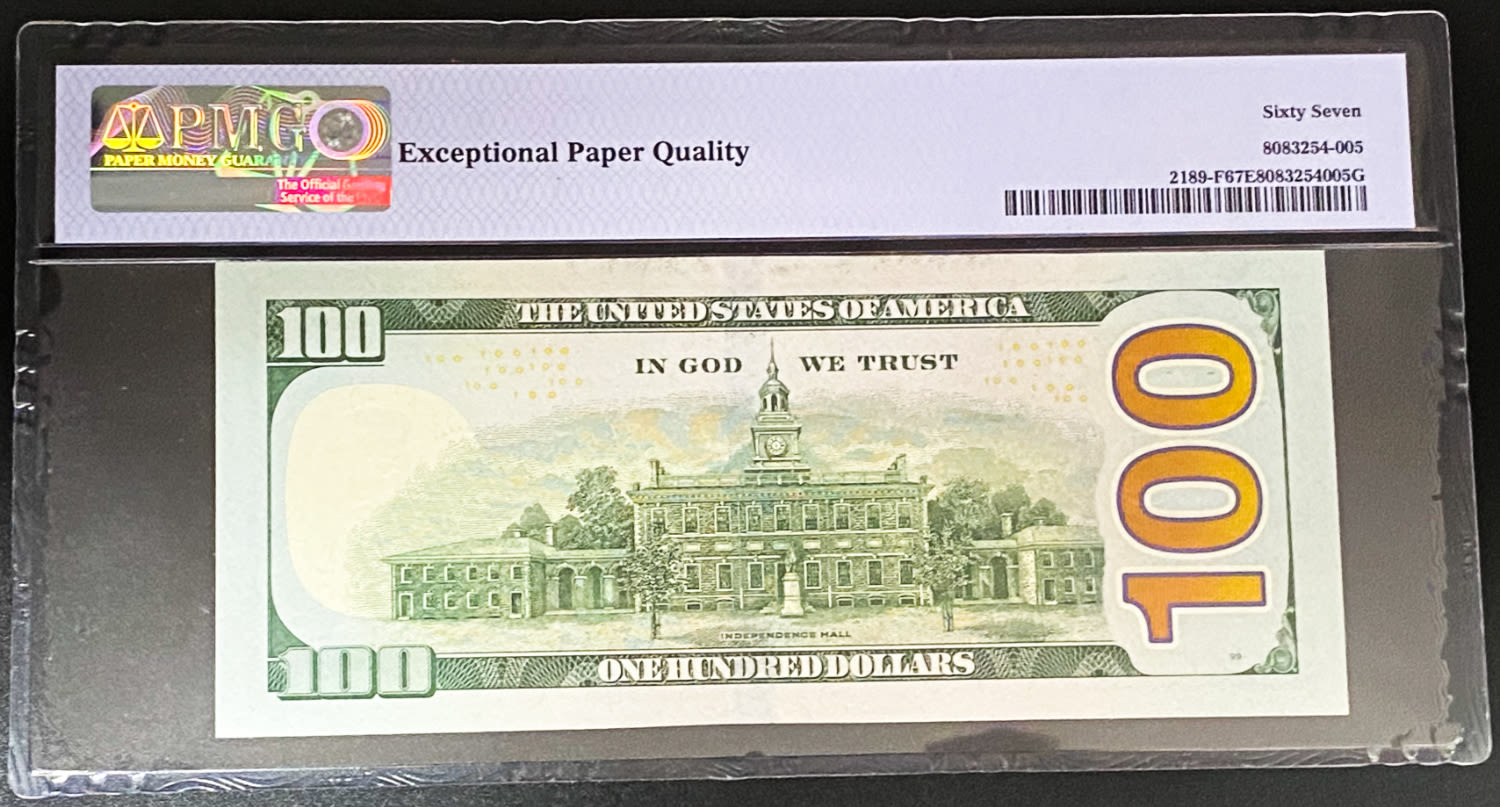 USA - 100 Dollars 2017 - PMG 67 EPQ
The dollar (or US dollar, also known as the US dollar or US ... - 1 1