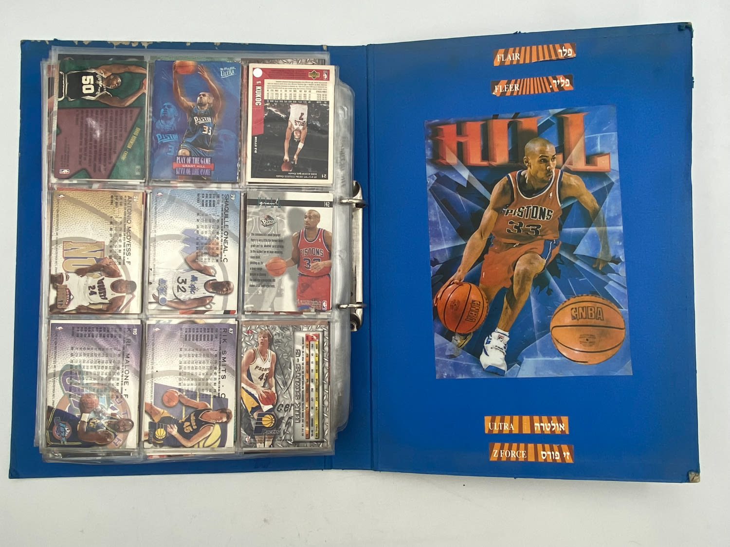 קלפי איסוף - לוט ענק של קלפי NBA, יותר מ- 800 קלפים, נתונים בקלסר ובדפים אשר שומרים מצב הקלפים - הזדמנות! התקבל ... - 1 0