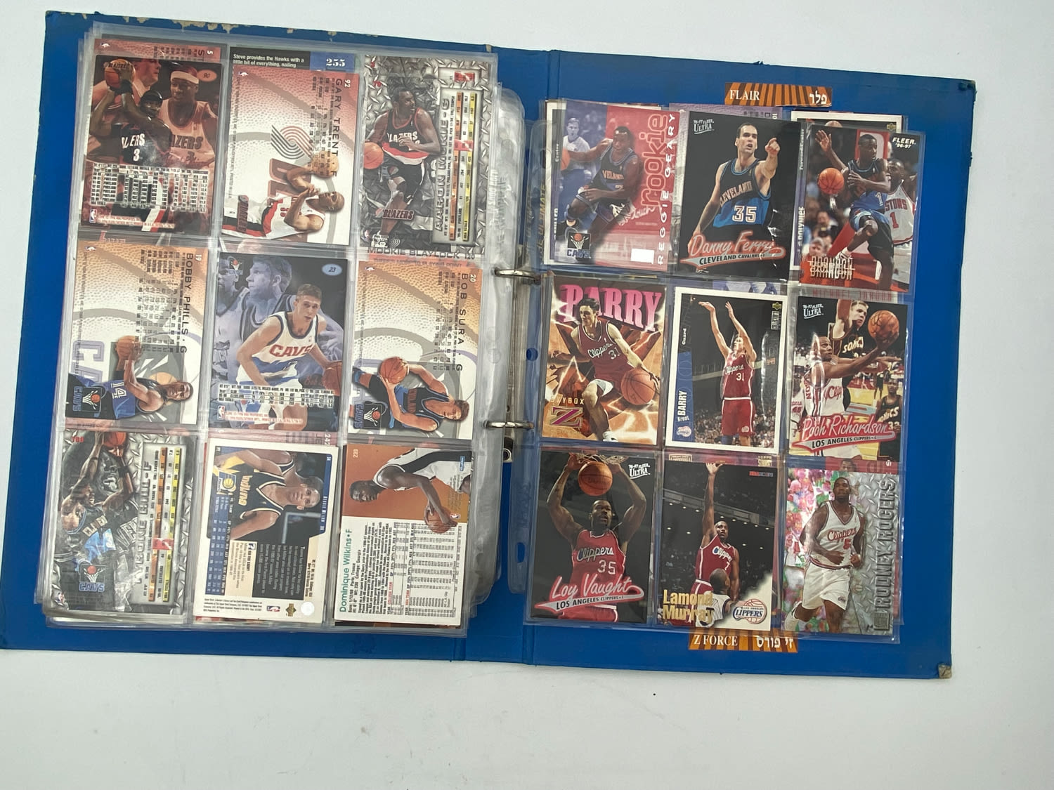 קלפי איסוף - לוט ענק של קלפי NBA, יותר מ- 800 קלפים, נתונים בקלסר ובדפים אשר שומרים מצב הקלפים - הזדמנות! התקבל ... - 1 2