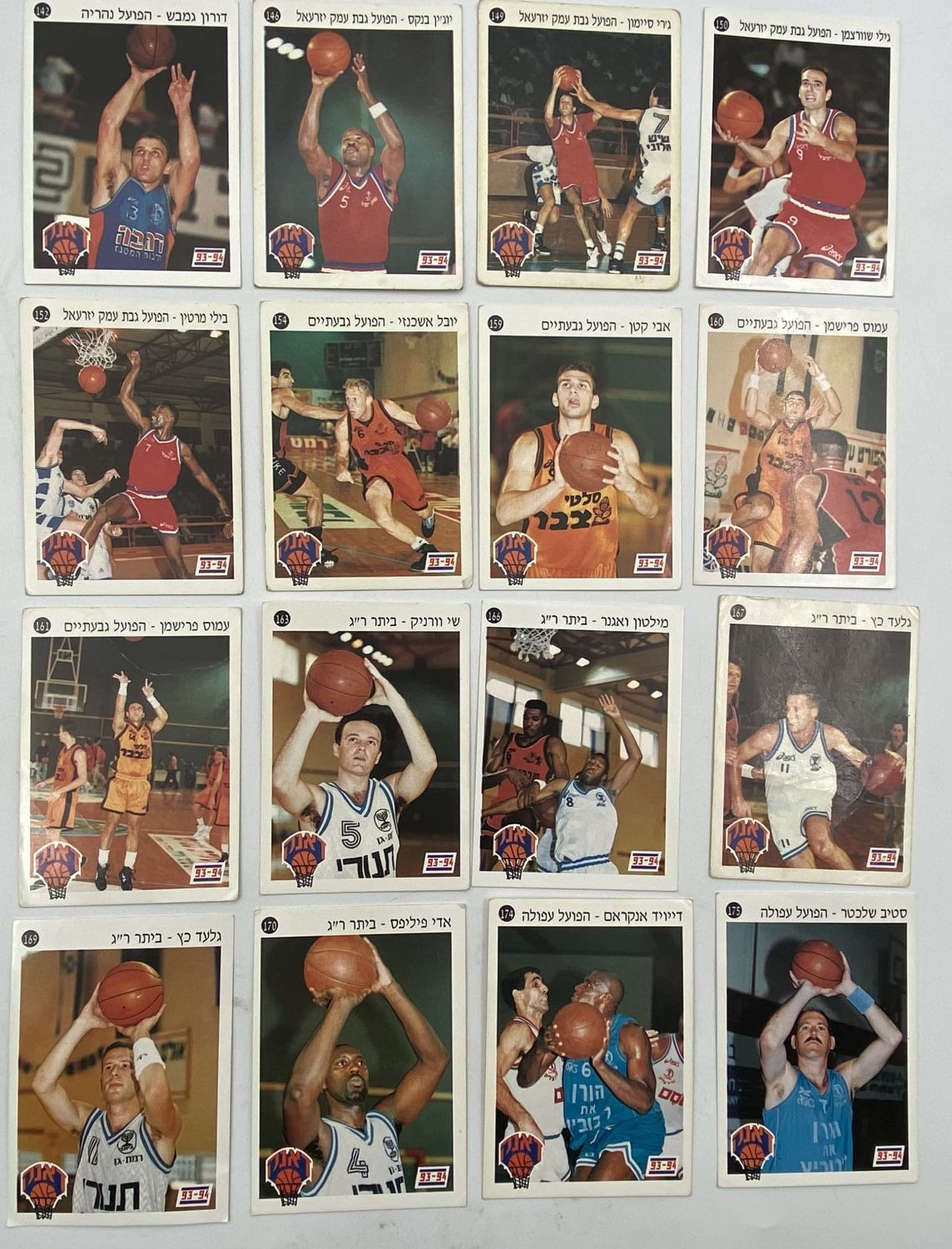 קלפי איסוף - לוט 16 קלפי איסוף של אלבום Dunk של כוכבי הכדורסל בישראל בשנים 1993-1994 - לוט 7
הוצאת ארגון ... - 1 0