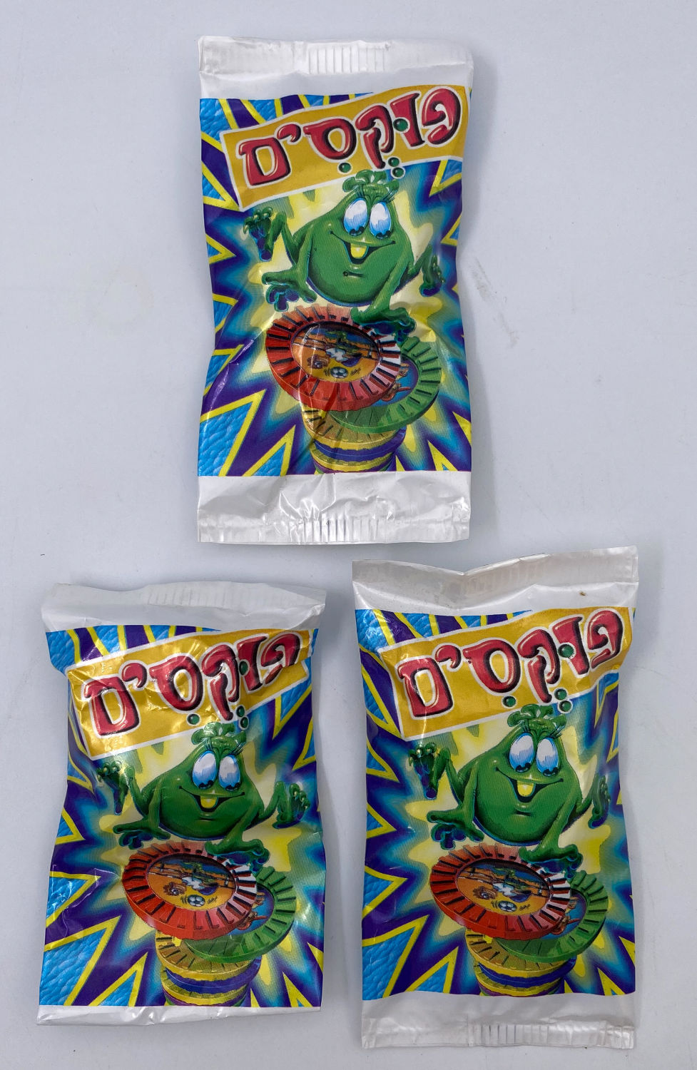פוקסים - 3 חפיסות סגורות שלא נפתחו מעולה של "פוקסים", חיקוי של פוגים