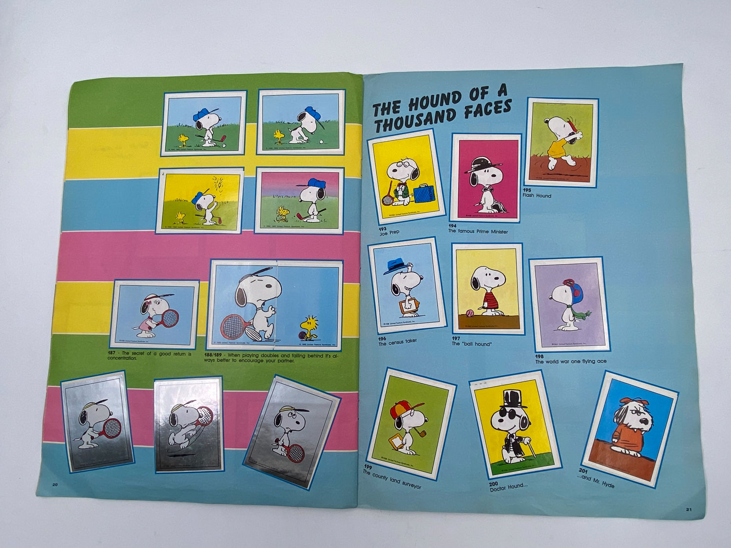 אלבומי מדבקות - אלבום מדבקות סנופי, "I love Snoopy", אנגלית - מלא - קשה להשגה
סנופי הוא שם כלב הביגל של ... - 1 3