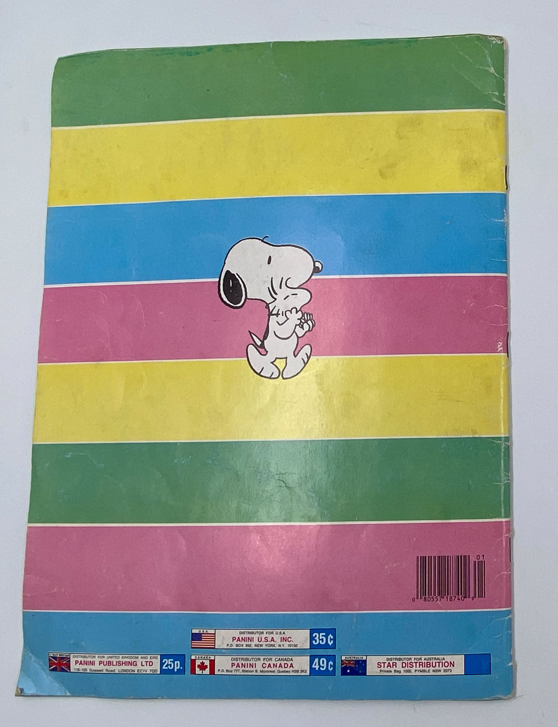 אלבומי מדבקות - אלבום מדבקות סנופי, "I love Snoopy", אנגלית - מלא - קשה להשגה
סנופי הוא שם כלב הביגל של ... - 1 10