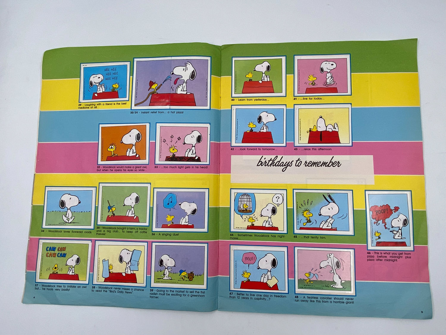 אלבומי מדבקות - אלבום מדבקות סנופי, "I love Snoopy", אנגלית - מלא - קשה להשגה
סנופי הוא שם כלב הביגל של ... - 1 13