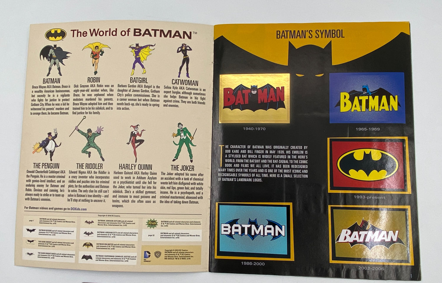 אלבומי מדבקות - אלבום מדבקות באטמן, "The world of Batman", אנגלית, מלא
באטמן (באנגלית: Batman, בעברית: ... - 1 15