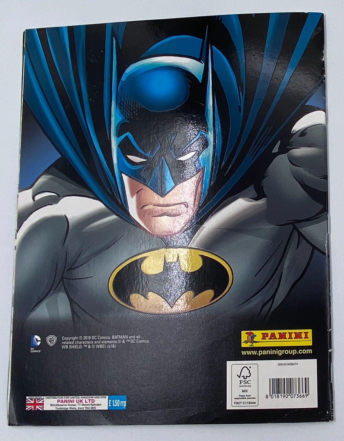 אלבומי מדבקות - אלבום מדבקות באטמן, "The world of Batman", אנגלית, מלא
באטמן (באנגלית: Batman, בעברית: ... - 1 13