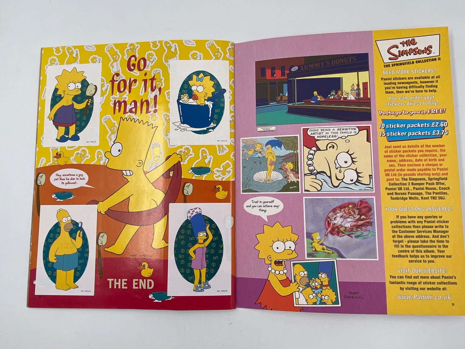 אלבומי מדבקות - הסימפסונים, "2 The Simpsons - The Springfield Collection", אנגלית - מלא
משפחת סימפסון ... - 1 13